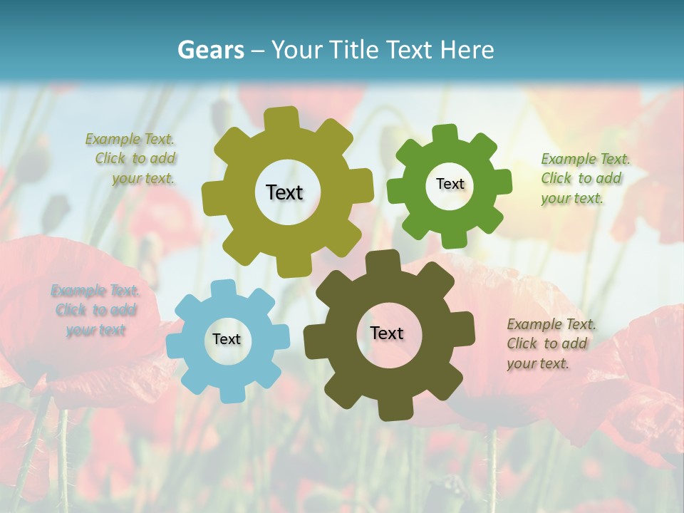Spring Outdoor Flower PowerPoint Template