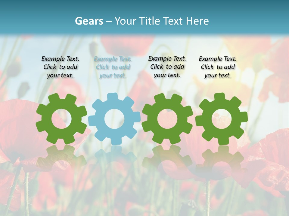 Spring Outdoor Flower PowerPoint Template