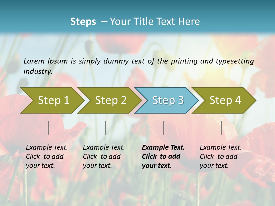 Spring Outdoor Flower PowerPoint Template