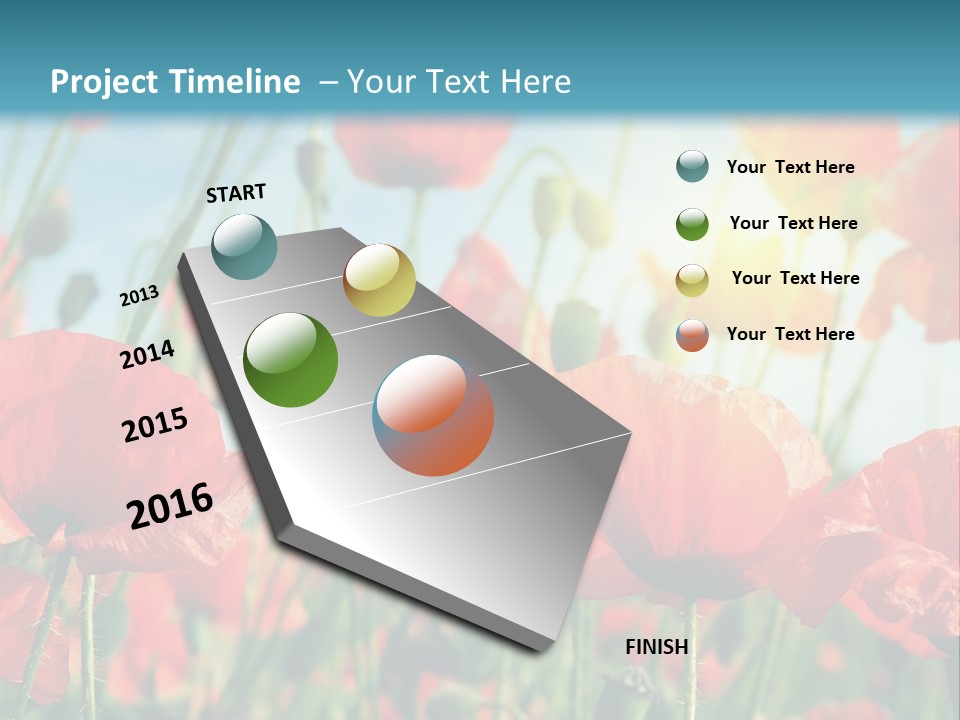 Spring Outdoor Flower PowerPoint Template