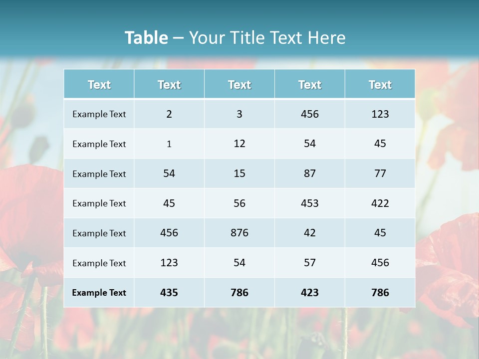 Spring Outdoor Flower PowerPoint Template