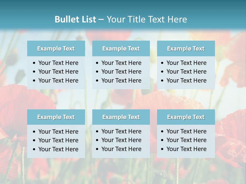 Spring Outdoor Flower PowerPoint Template