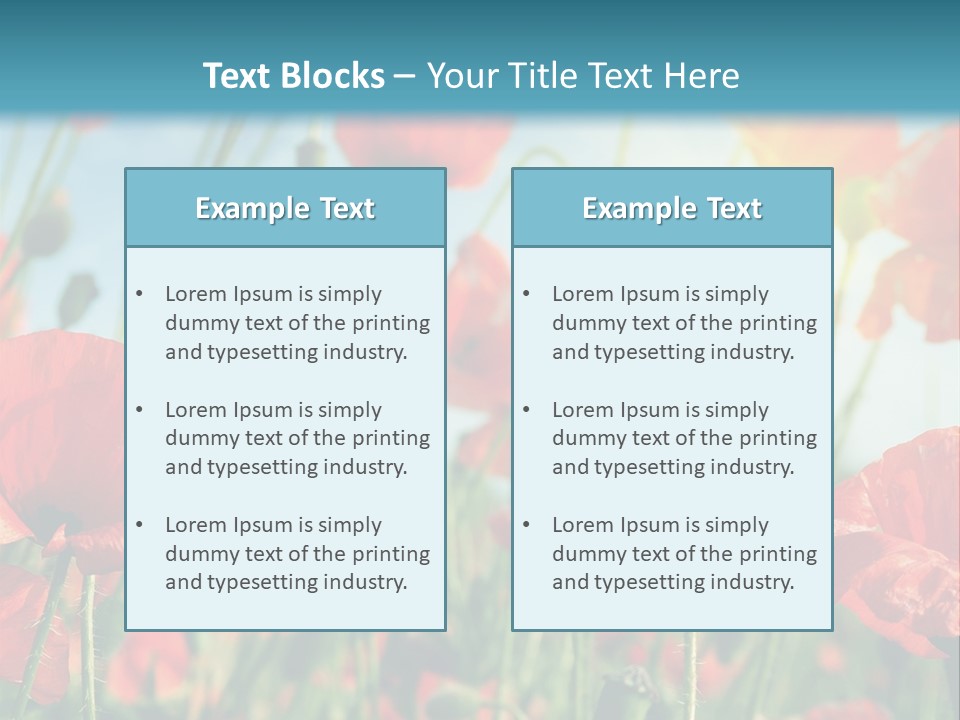 Spring Outdoor Flower PowerPoint Template