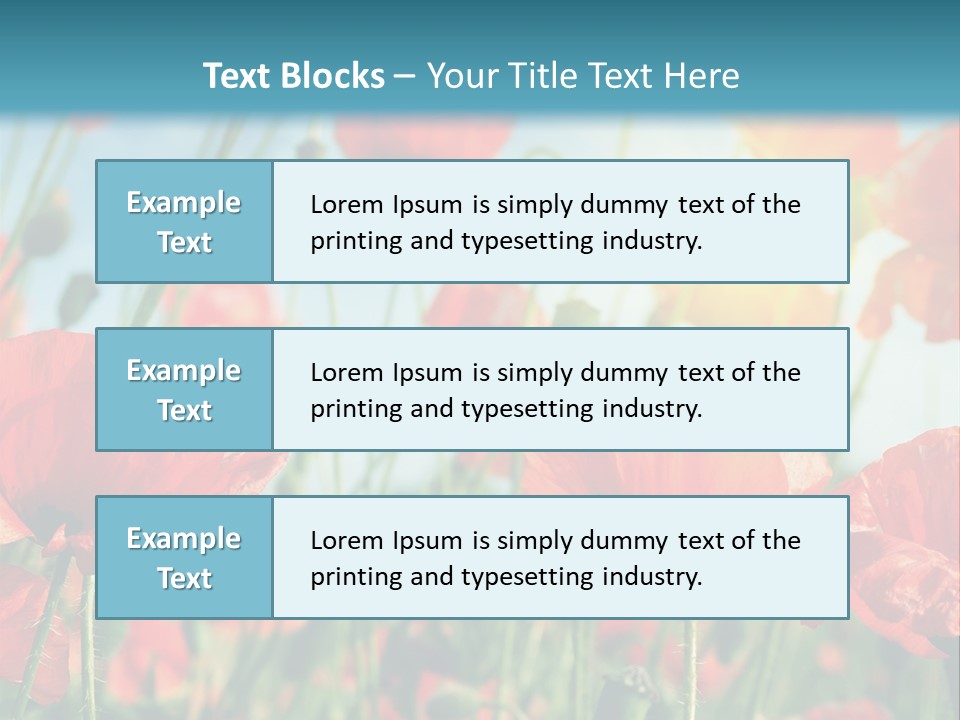Spring Outdoor Flower PowerPoint Template