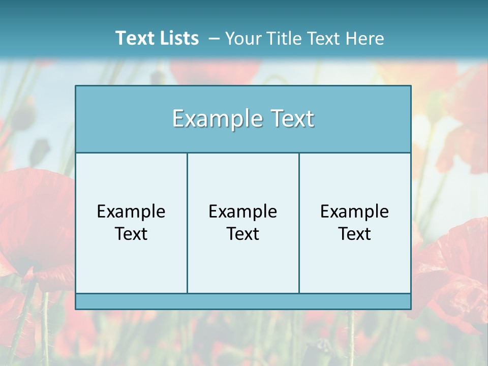 Spring Outdoor Flower PowerPoint Template