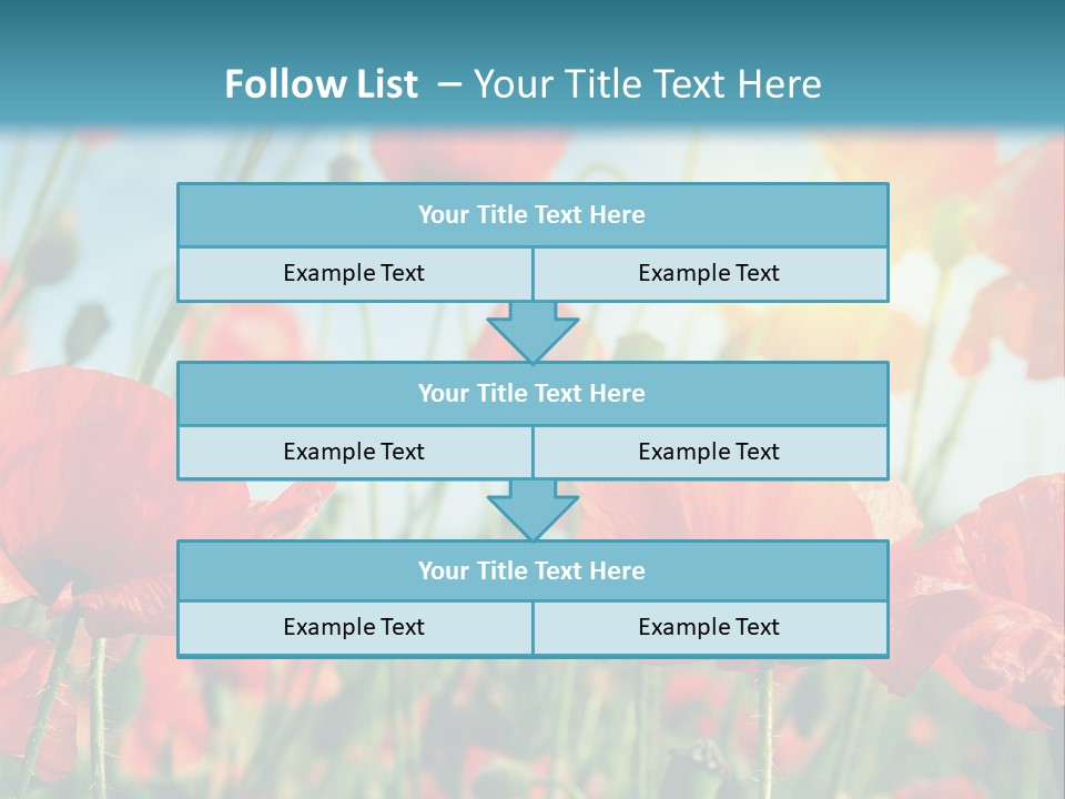 Spring Outdoor Flower PowerPoint Template