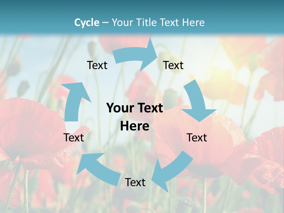 Spring Outdoor Flower PowerPoint Template