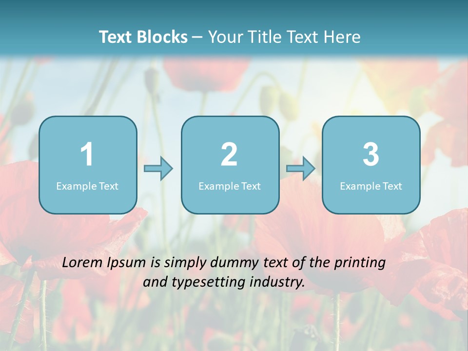 Spring Outdoor Flower PowerPoint Template