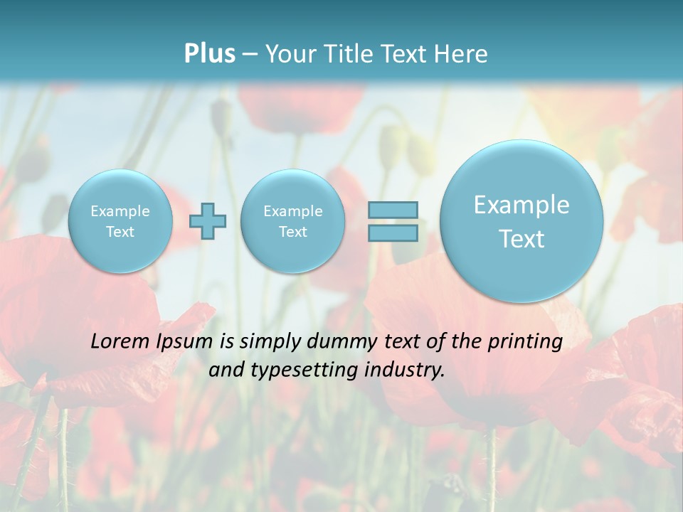 Spring Outdoor Flower PowerPoint Template