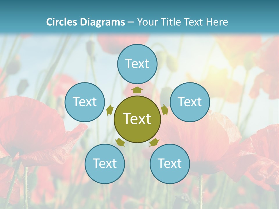 Spring Outdoor Flower PowerPoint Template