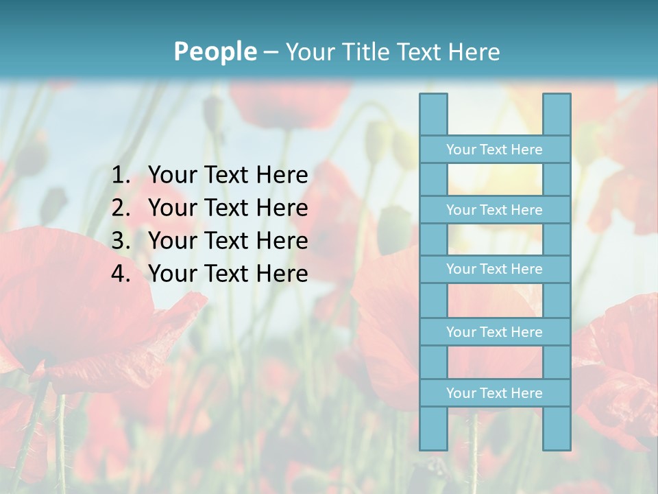 Spring Outdoor Flower PowerPoint Template