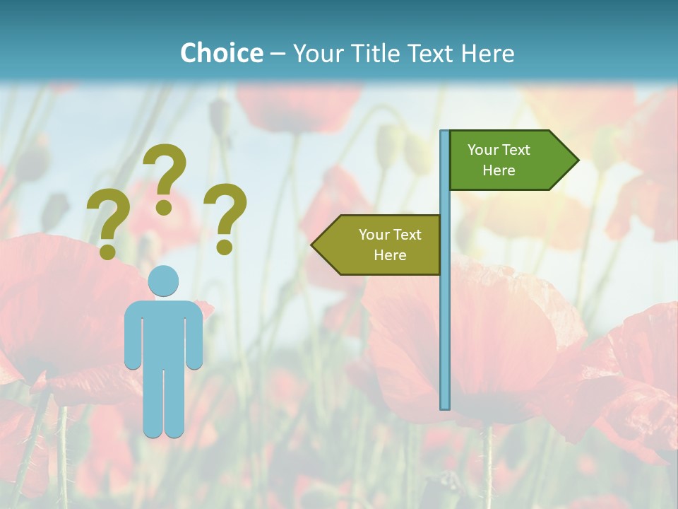 Spring Outdoor Flower PowerPoint Template