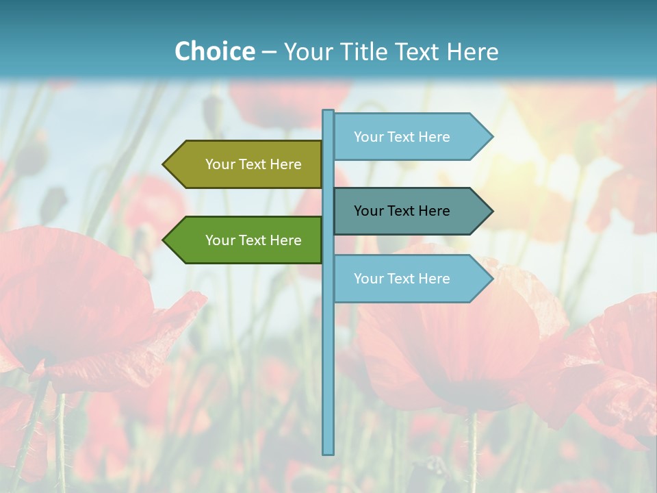 Spring Outdoor Flower PowerPoint Template