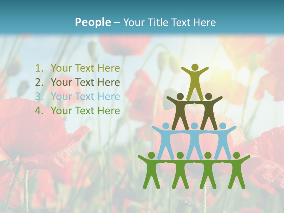 Spring Outdoor Flower PowerPoint Template