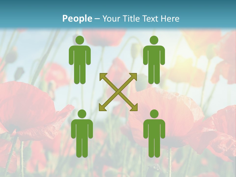 Spring Outdoor Flower PowerPoint Template