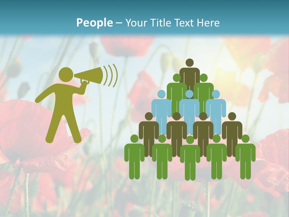 Spring Outdoor Flower PowerPoint Template