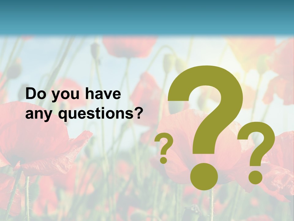 Spring Outdoor Flower PowerPoint Template