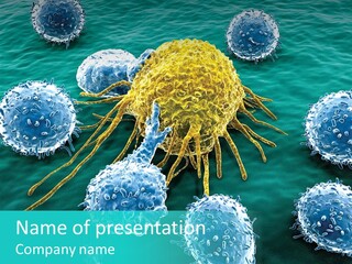 Cancer Cell Immune System Cancer PowerPoint Template