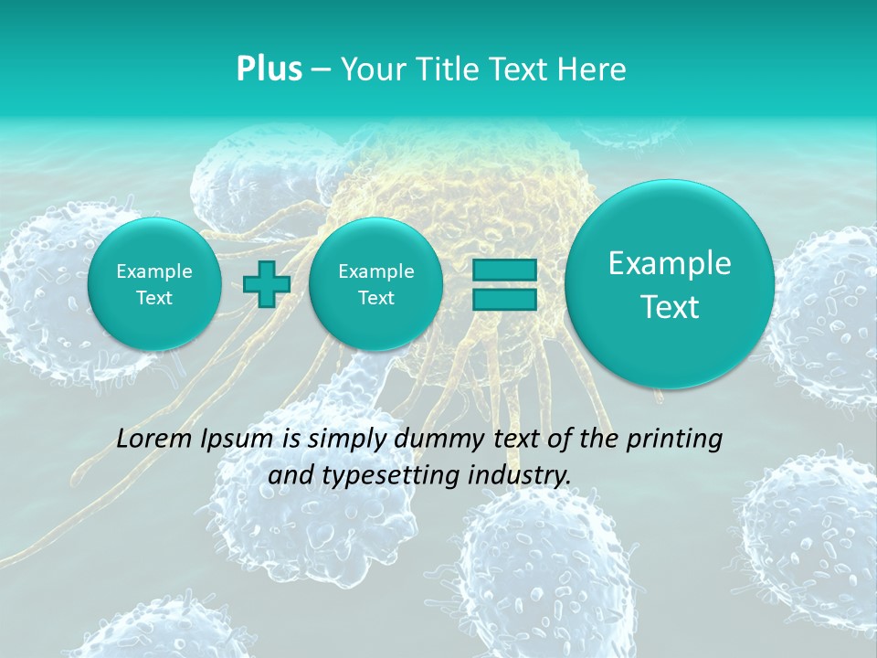 Cancer Cell Immune System Cancer PowerPoint Template