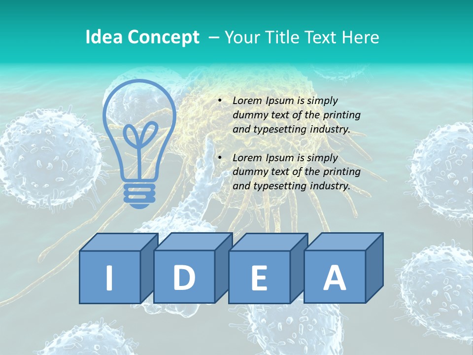 Cancer Cell Immune System Cancer PowerPoint Template
