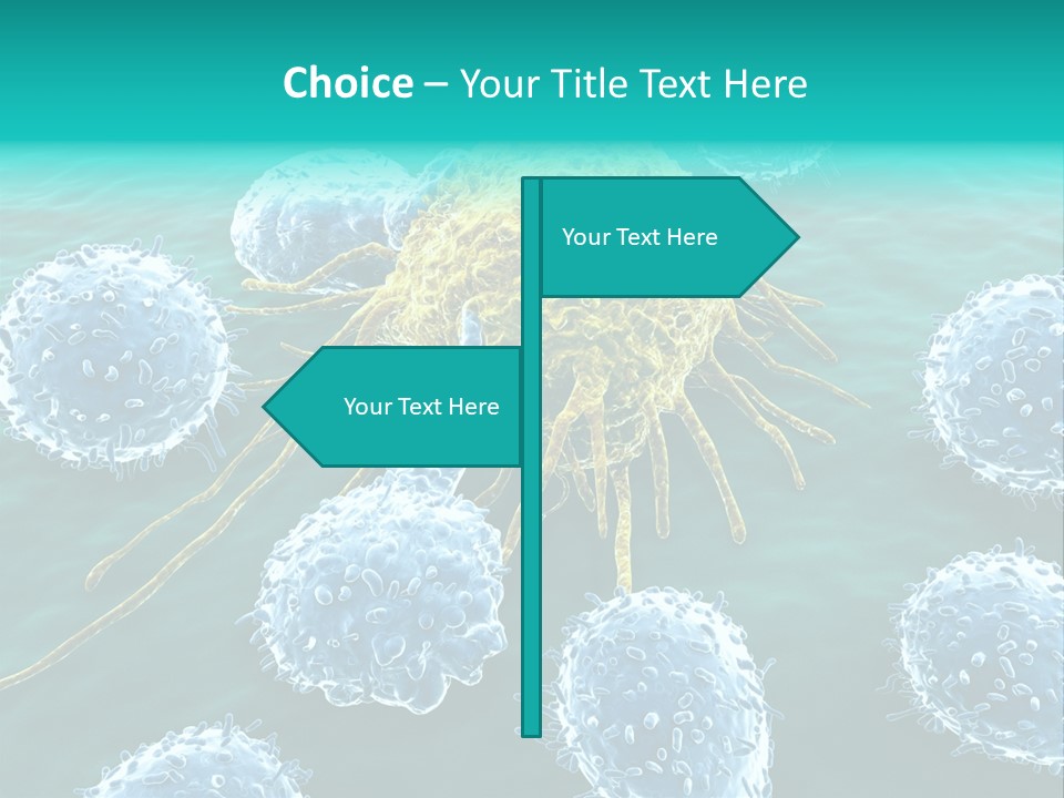 Cancer Cell Immune System Cancer PowerPoint Template