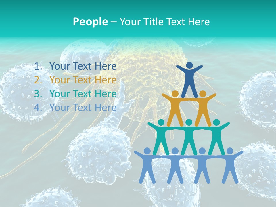 Cancer Cell Immune System Cancer PowerPoint Template