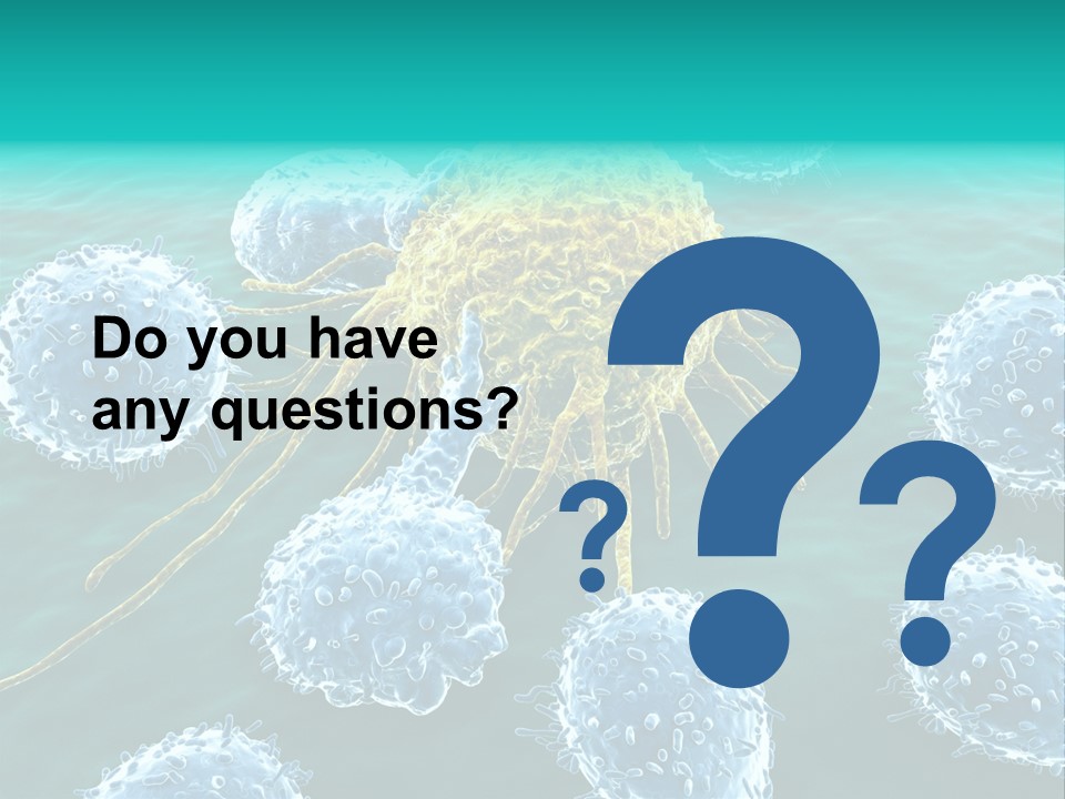 Cancer Cell Immune System Cancer PowerPoint Template