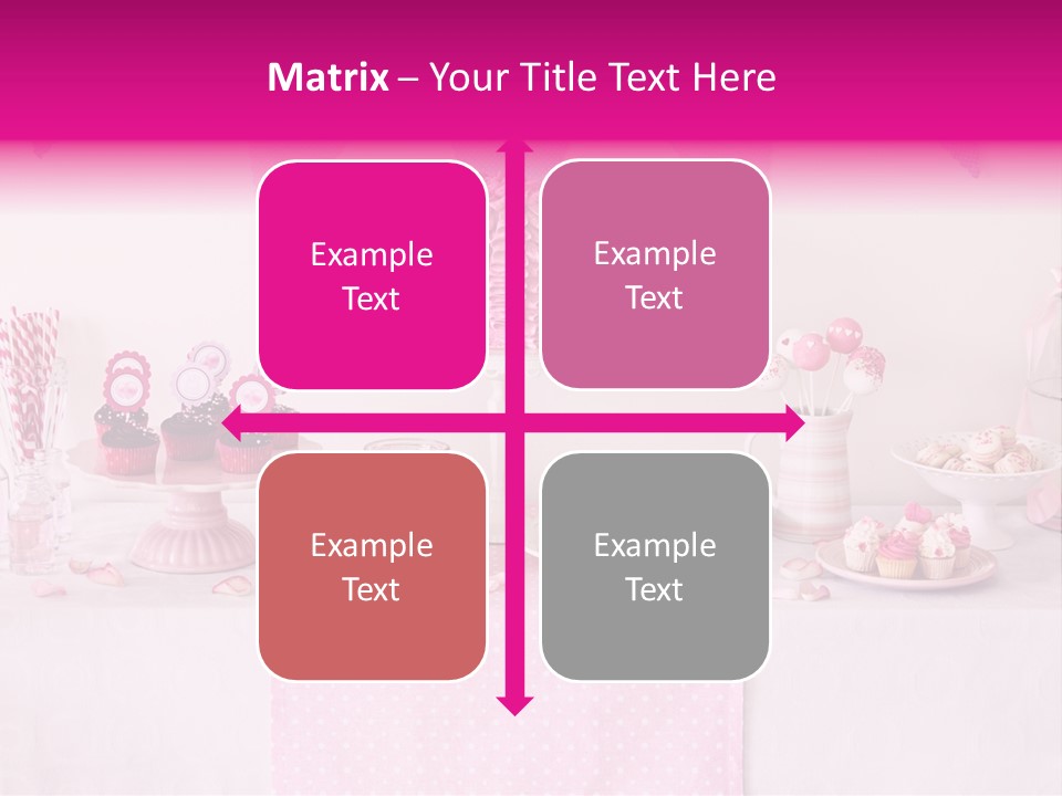 Food Cakepop Dessert Table PowerPoint Template