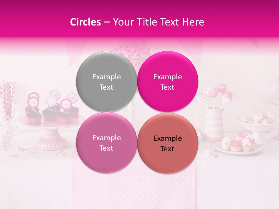 Food Cakepop Dessert Table PowerPoint Template