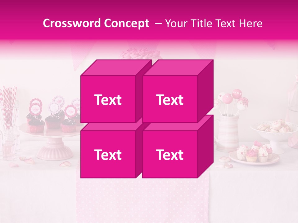 Food Cakepop Dessert Table PowerPoint Template