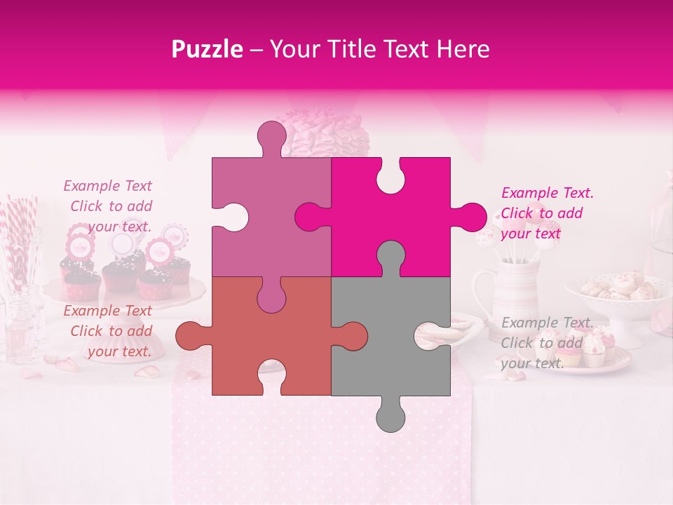 Food Cakepop Dessert Table PowerPoint Template