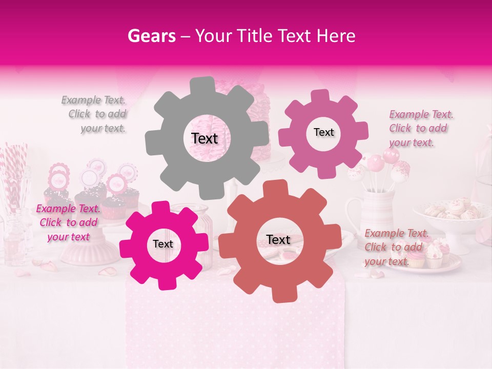 Food Cakepop Dessert Table PowerPoint Template