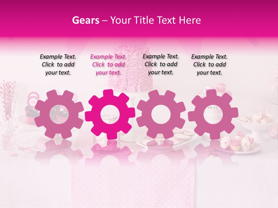 Food Cakepop Dessert Table PowerPoint Template