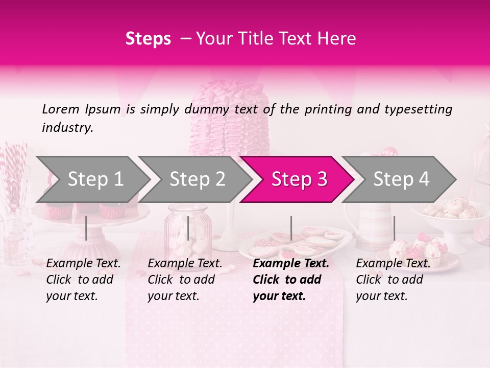Food Cakepop Dessert Table PowerPoint Template