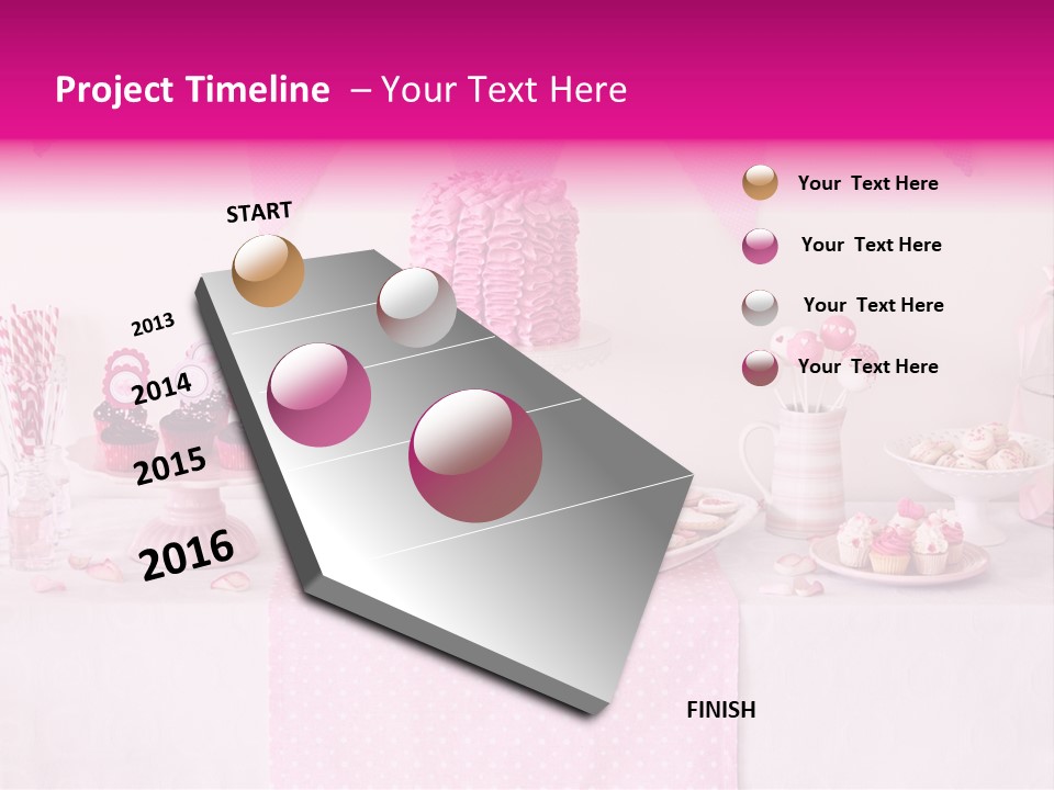 Food Cakepop Dessert Table PowerPoint Template