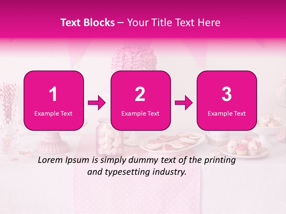 Food Cakepop Dessert Table PowerPoint Template