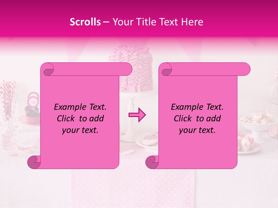 Food Cakepop Dessert Table PowerPoint Template