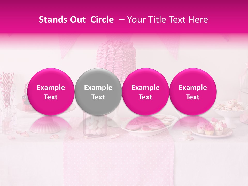 Food Cakepop Dessert Table PowerPoint Template