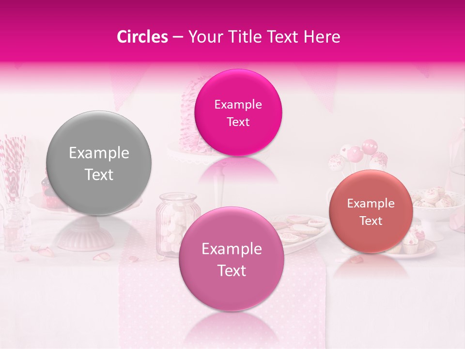 Food Cakepop Dessert Table PowerPoint Template