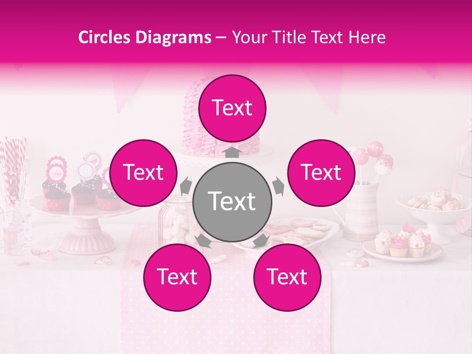 Food Cakepop Dessert Table PowerPoint Template