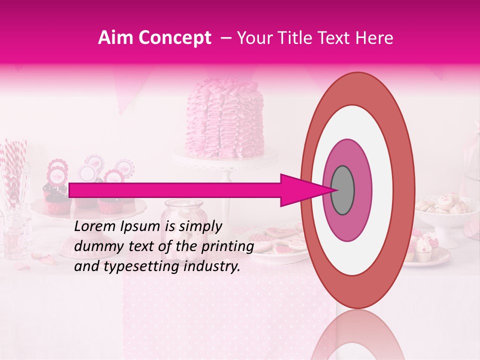 Food Cakepop Dessert Table PowerPoint Template