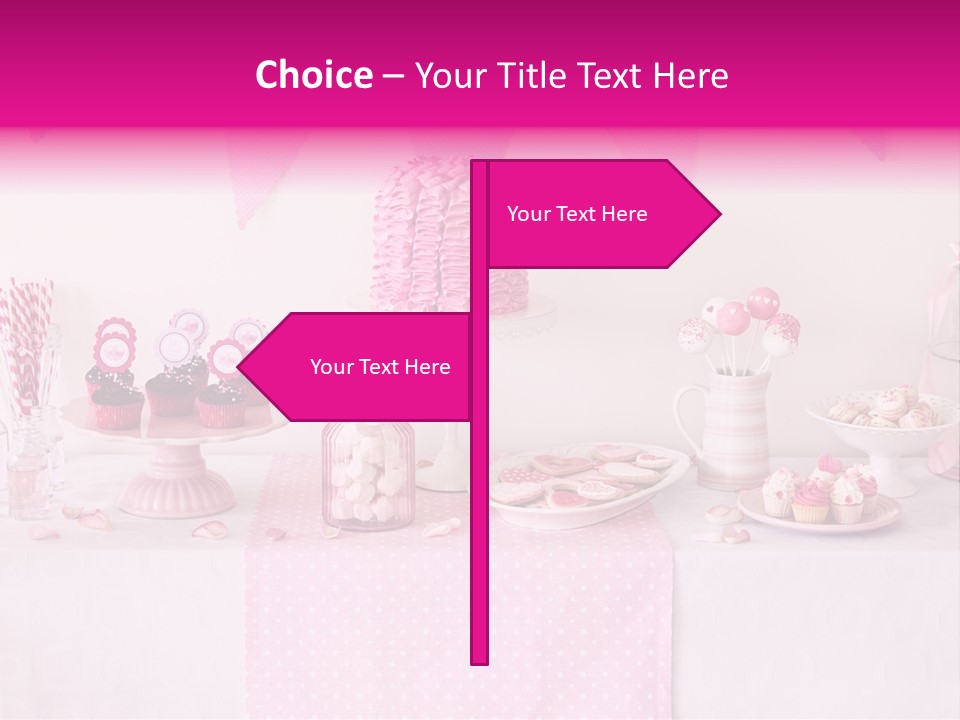 Food Cakepop Dessert Table PowerPoint Template