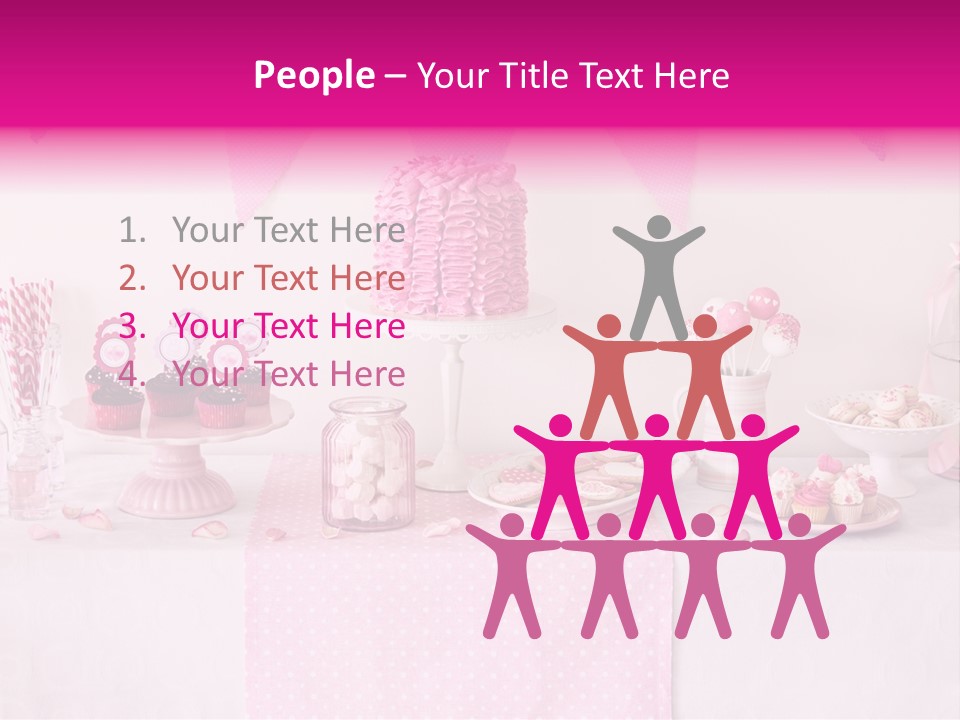 Food Cakepop Dessert Table PowerPoint Template