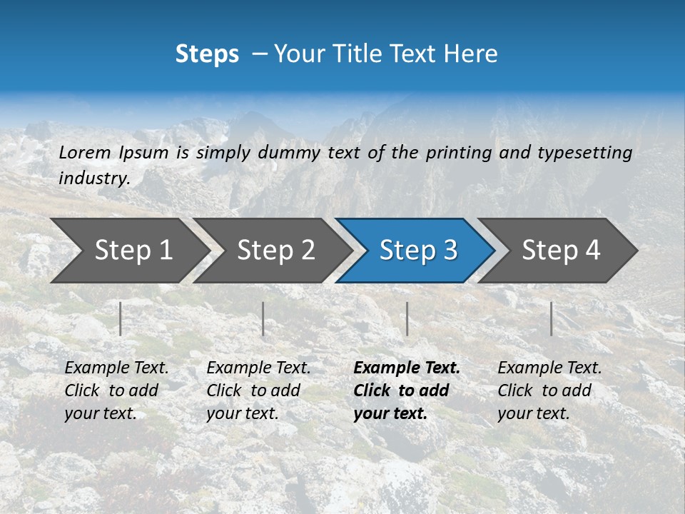 Great Divide Elevation Colorado PowerPoint Template