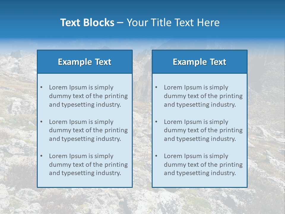 Great Divide Elevation Colorado PowerPoint Template