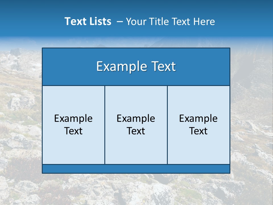 Great Divide Elevation Colorado PowerPoint Template