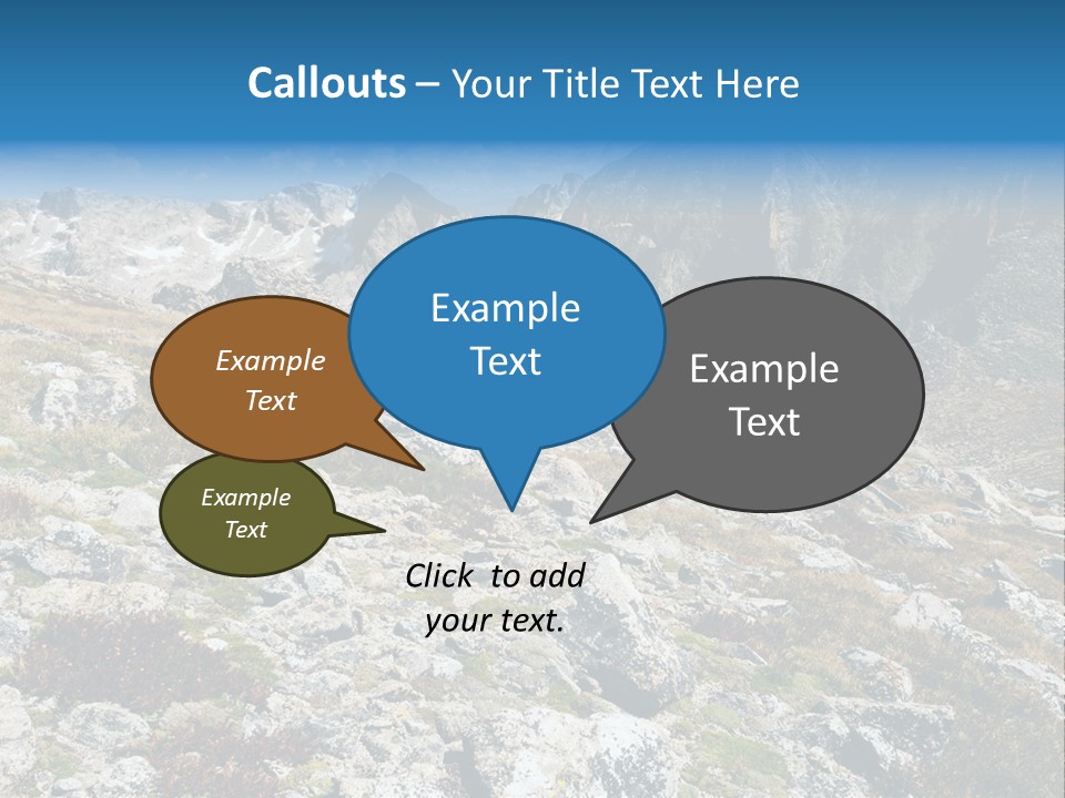 Great Divide Elevation Colorado PowerPoint Template