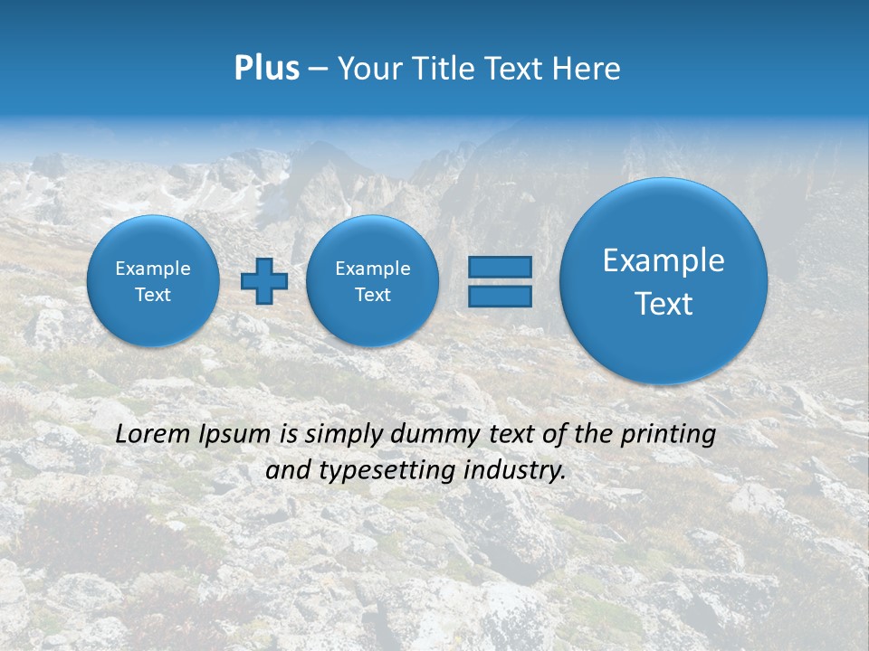 Great Divide Elevation Colorado PowerPoint Template