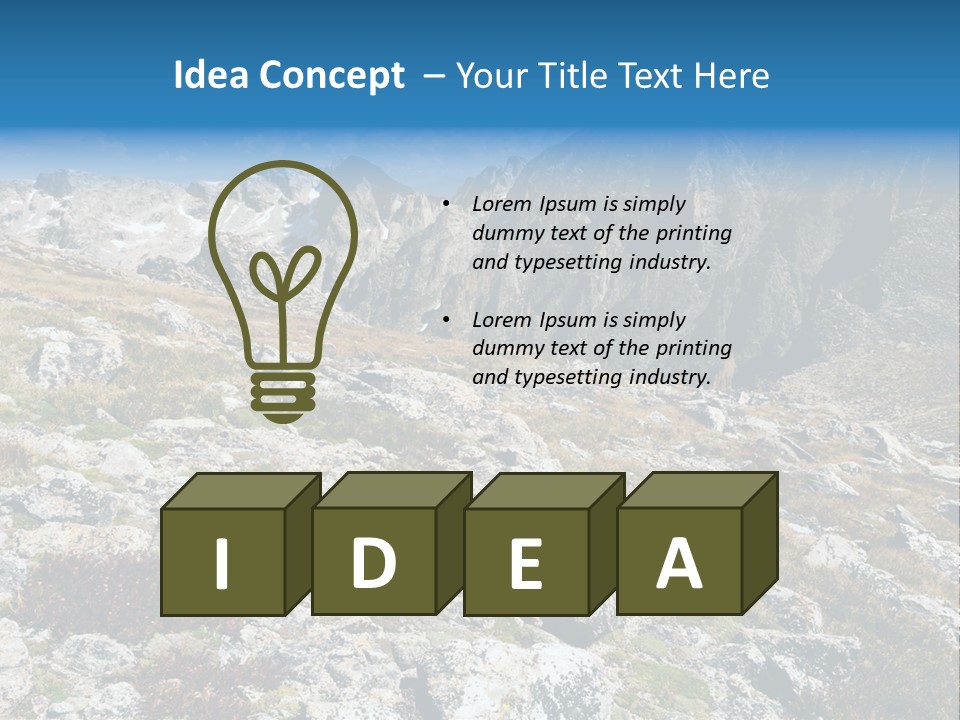Great Divide Elevation Colorado PowerPoint Template