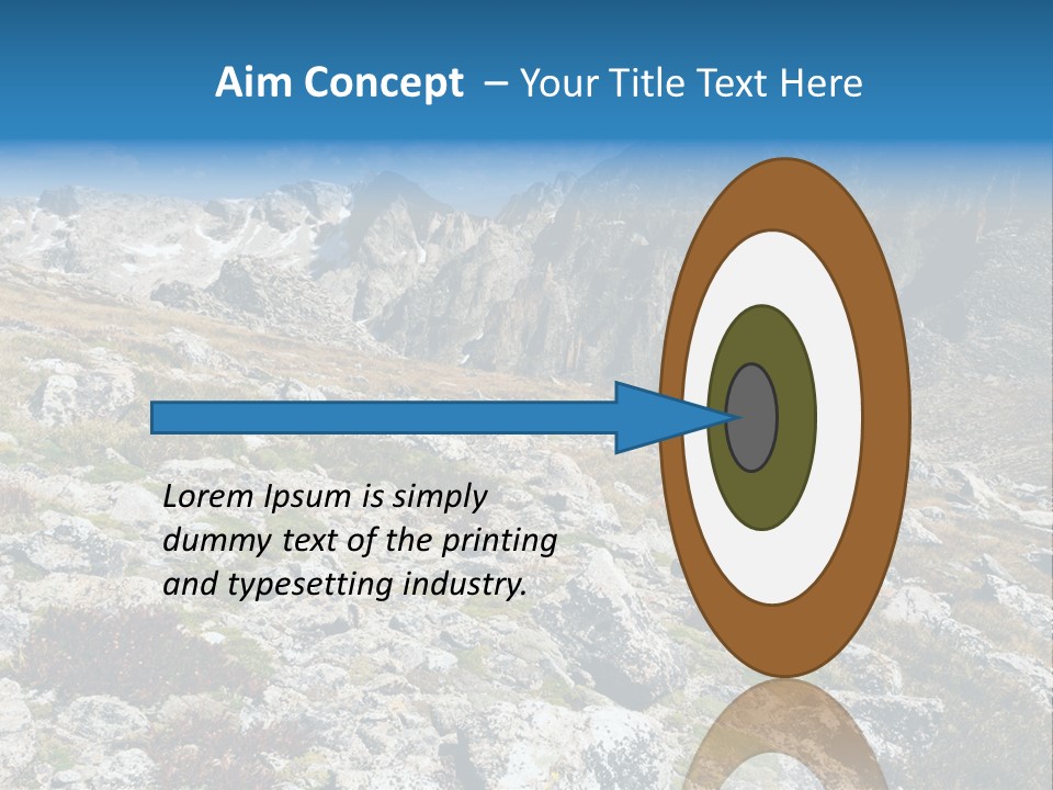 Great Divide Elevation Colorado PowerPoint Template